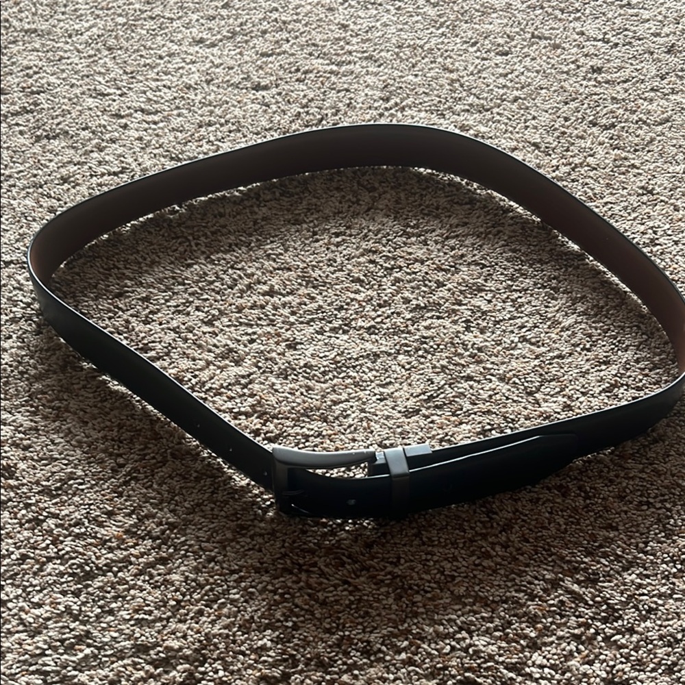Men's Black imitation Leather Belt